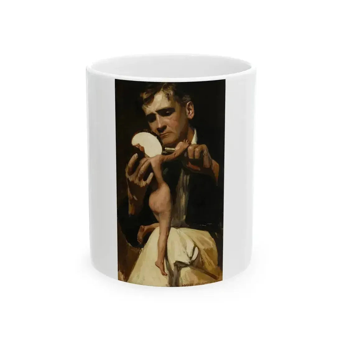 Back There in the Grass, Collier's illustration - White Coffee Mug 11oz - Go Mug Yourself