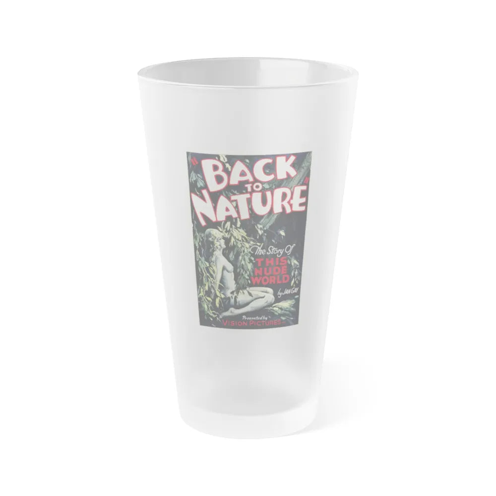 BACK TO NATURE 1933 Movie Poster - Frosted Pint Glass 16oz-16oz-Frosted-Go Mug Yourself