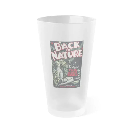 BACK TO NATURE 1933 Movie Poster - Frosted Pint Glass 16oz 16oz Frosted - Go Mug Yourself
