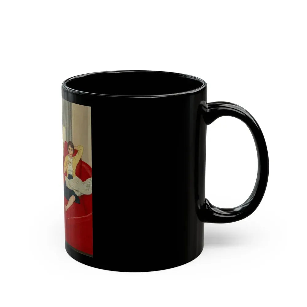 Back to School, The Saturday Evening Post cover, September 12, 1959 - Black Coffee Mug - Go Mug Yourself
