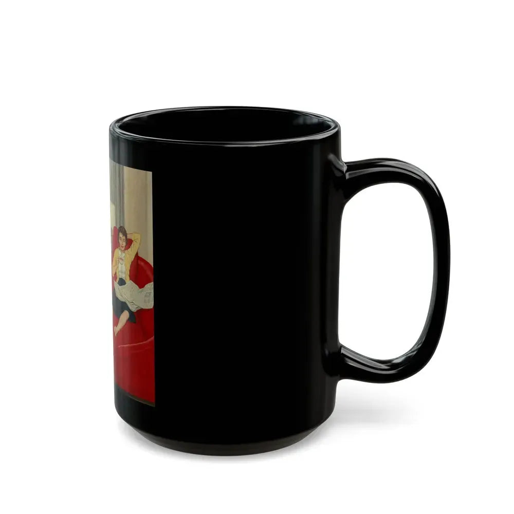 Back to School, The Saturday Evening Post cover, September 12, 1959 - Black Coffee Mug - Go Mug Yourself