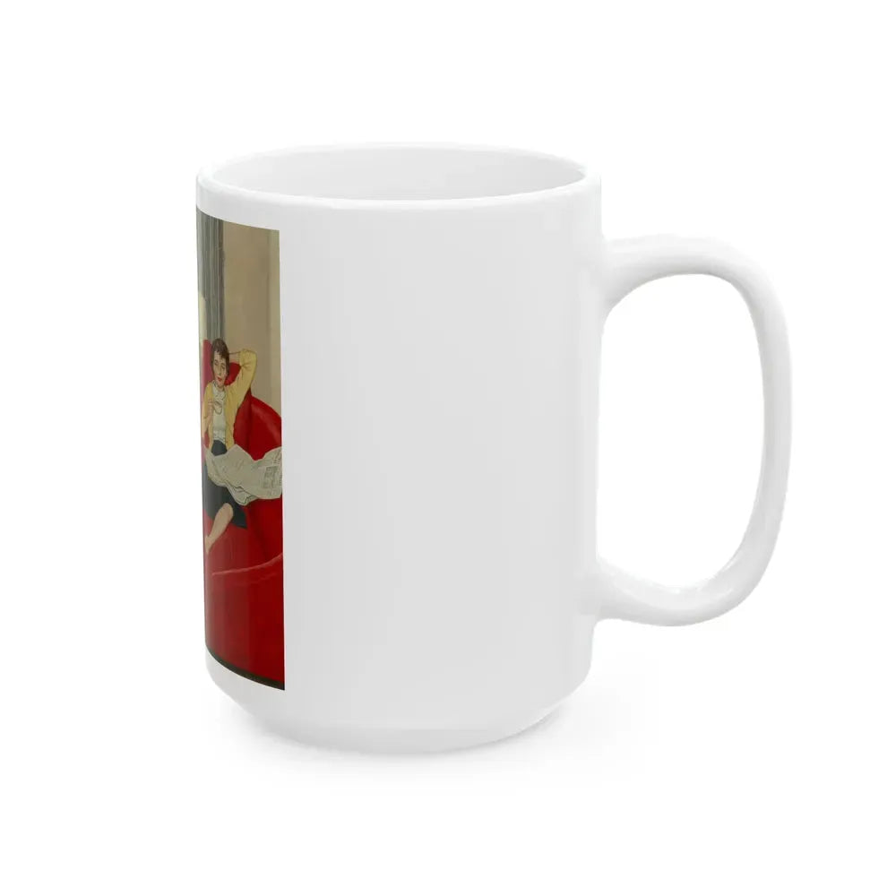 Back to School, The Saturday Evening Post cover, September 12, 1959 - White Coffee Mug - Go Mug Yourself