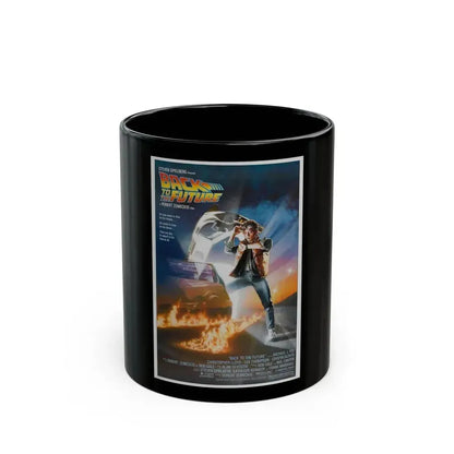 BACK TO THE FUTURE 1985 Movie Poster - Black Coffee Mug 11oz - Go Mug Yourself