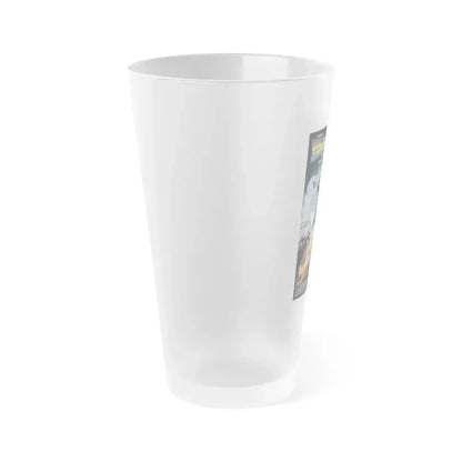 BACK TO THE FUTURE III 1990 Movie Poster - Frosted Pint Glass 16oz - Go Mug Yourself