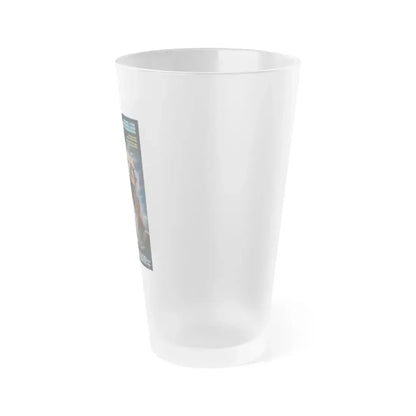 BACK TO THE FUTURE III 1990 Movie Poster - Frosted Pint Glass 16oz - Go Mug Yourself