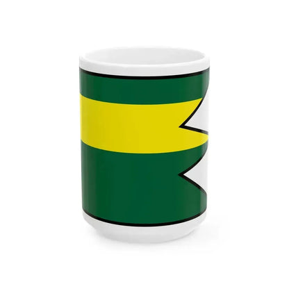 Backov Trebisov Flag (Slovakia) White Coffee Mug 15oz - Go Mug Yourself