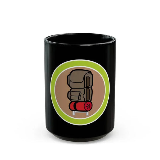 Backpacking (Boy Scout Merit Badge) Black Coffee Mug 15oz - Go Mug Yourself