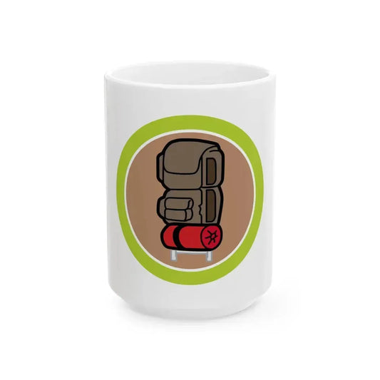 Backpacking (Boy Scout Merit Badge) White Coffee Mug 15oz - Go Mug Yourself