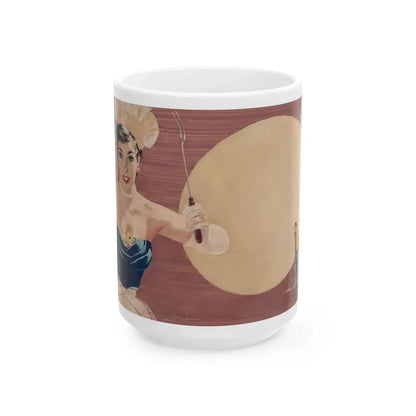 Backyard Chef - White Coffee Mug 15oz - Go Mug Yourself