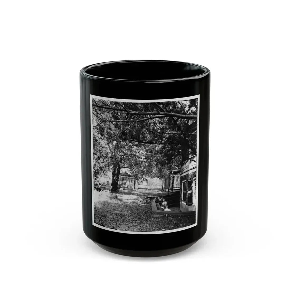 Backyard (U.S. Civil War) Black Coffee Mug 15oz - Go Mug Yourself