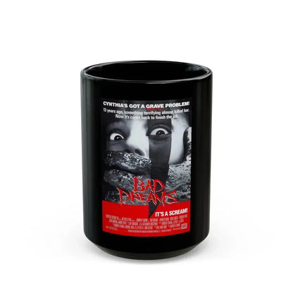 BAD DREAMS 1988 Movie Poster - Black Coffee Mug 15oz - Go Mug Yourself
