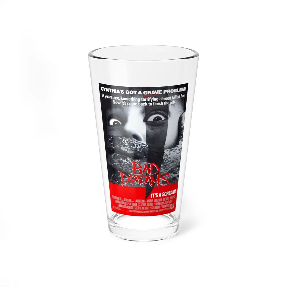 BAD DREAMS 1988 Movie Poster - Pint Glass 16oz-16oz-Go Mug Yourself