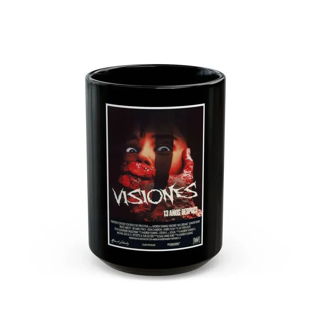BAD DREAMS (SPANISH) 1988 Movie Poster - Black Coffee Mug 15oz - Go Mug Yourself