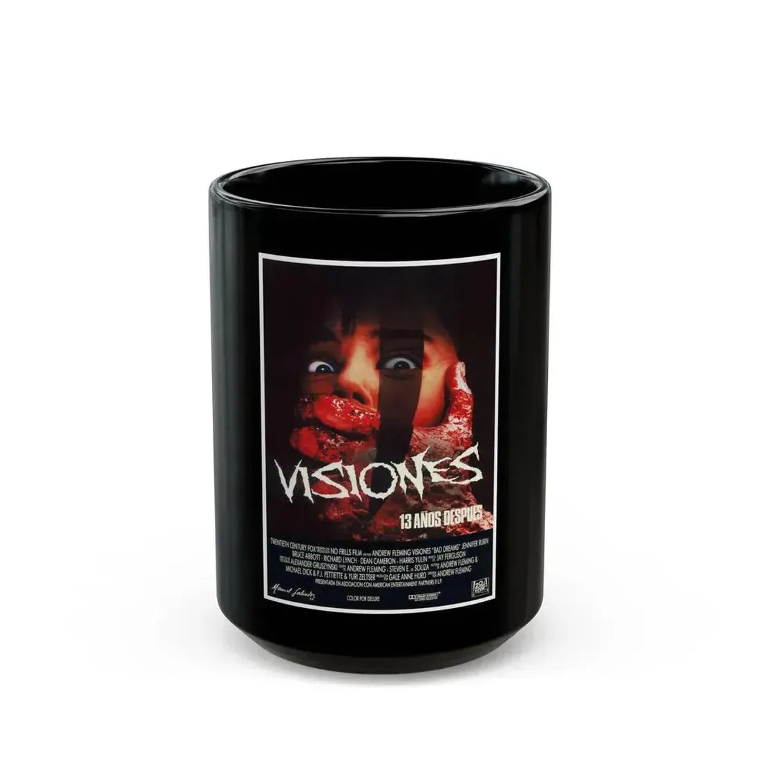 BAD DREAMS (SPANISH) 1988 Movie Poster - Black Coffee Mug 15oz - Go Mug Yourself