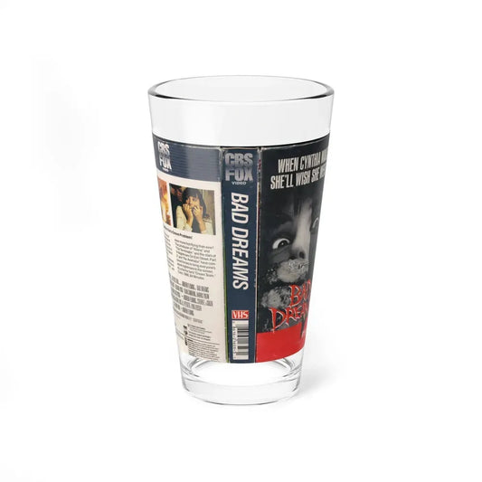 BAD DREAMS (VHS COVER) Pint Glass 16oz 16oz - Go Mug Yourself