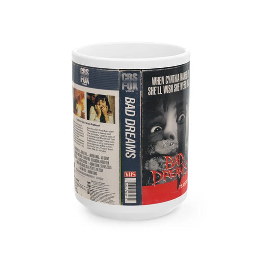 BAD DREAMS (VHS COVER) - White Coffee Mug-15oz-Go Mug Yourself