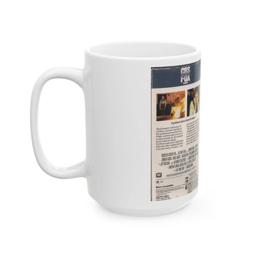 BAD DREAMS (VHS COVER) - White Coffee Mug-Go Mug Yourself