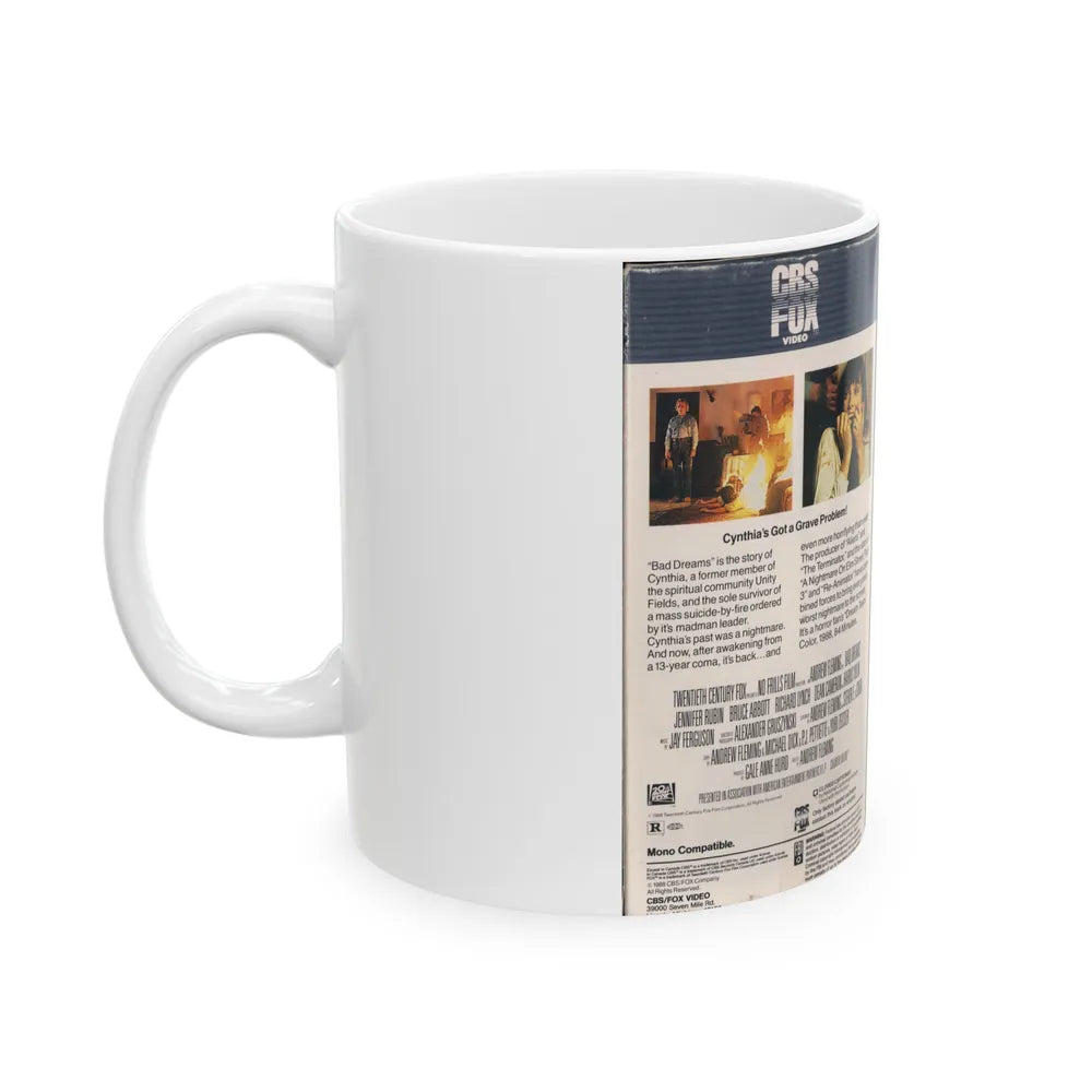 BAD DREAMS (VHS COVER) - White Coffee Mug-Go Mug Yourself