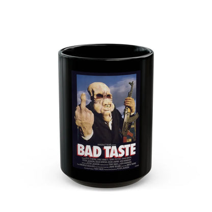 BAD TASTE 1987 Movie Poster - Black Coffee Mug-15oz-Go Mug Yourself