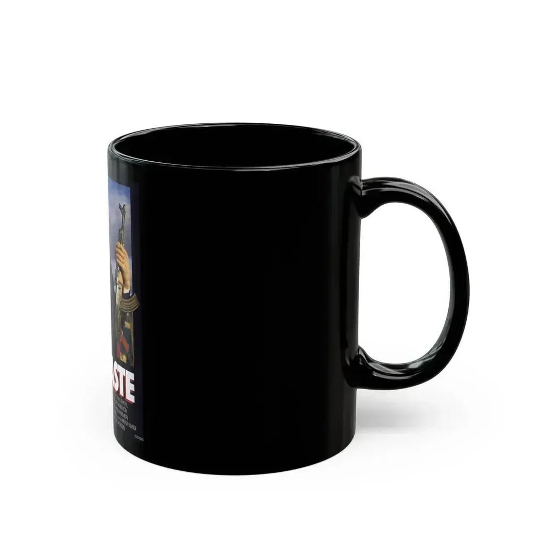 BAD TASTE 1987 Movie Poster - Black Coffee Mug - Go Mug Yourself