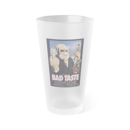 BAD TASTE 1987 Movie Poster - Frosted Pint Glass 16oz-16oz-Frosted-Go Mug Yourself