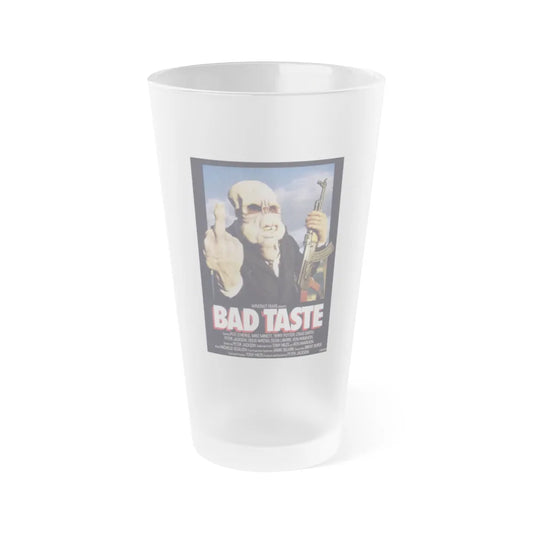 BAD TASTE 1987 Movie Poster - Frosted Pint Glass 16oz-16oz-Frosted-Go Mug Yourself