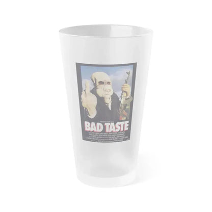BAD TASTE 1987 Movie Poster - Frosted Pint Glass 16oz 16oz Frosted - Go Mug Yourself