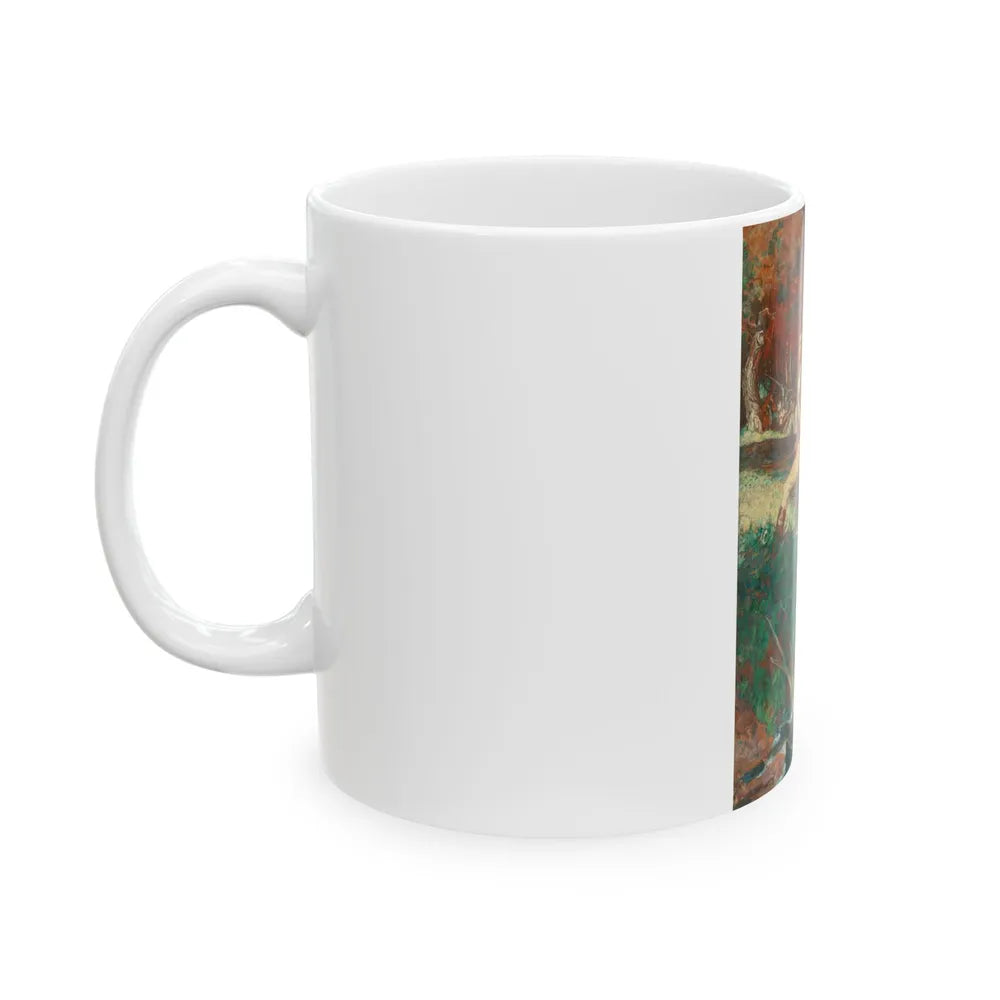 Dawn, Dawn, Dawn, Ticonderoga pencil advertisement, 1932 - White Coffee Mug-Go Mug Yourself