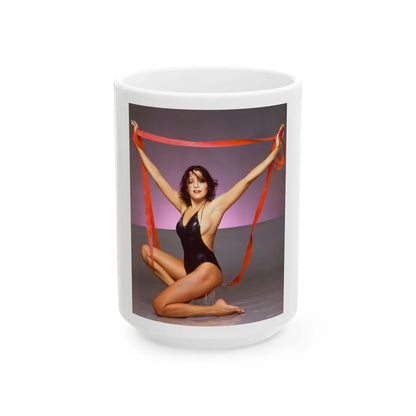 Barbara Carrera #14 (Vintage Female Icon) White Coffee Mug-15oz-Go Mug Yourself