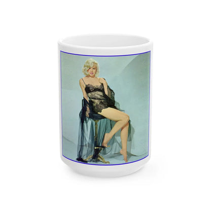 Carroll Baker #64 (Vintage Female Icon) White Coffee Mug-15oz-Go Mug Yourself