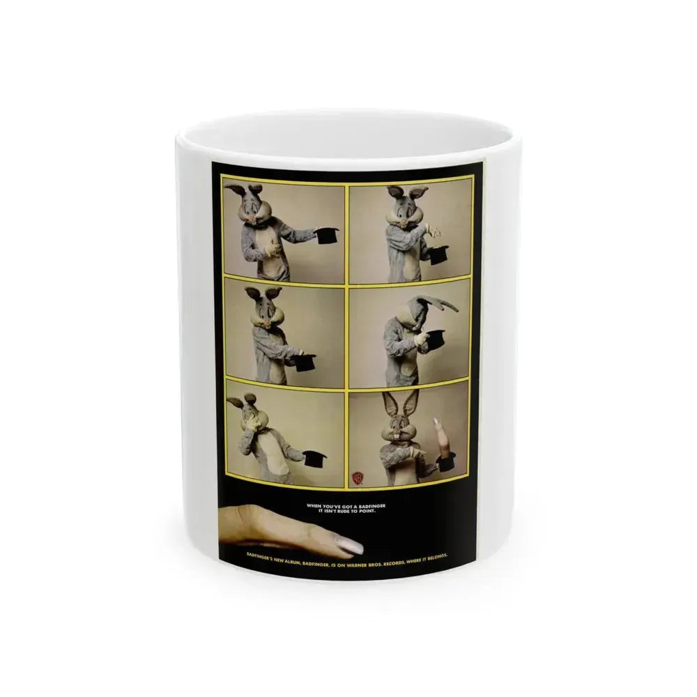 Badfinger 1974 (Music Poster) White Coffee Mug 11oz - Go Mug Yourself
