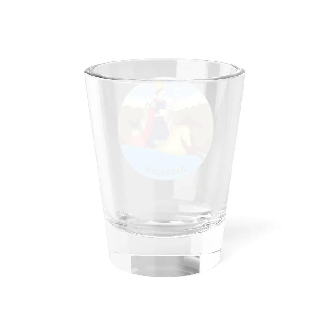 Badge of Barbados 1870-1966 (Barbados) (Coat of Arms) Shot Glass 1.5oz - Go Mug Yourself