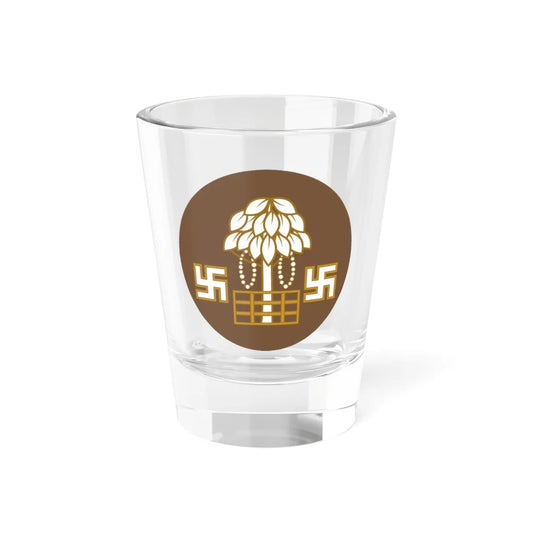 Badge of British Bihar and Orissa (India) (Coat of Arms) Shot Glass 1.5oz 1.5oz - Go Mug Yourself