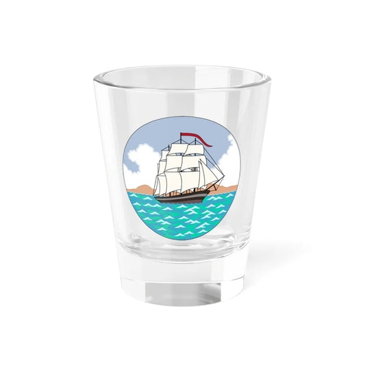 Badge of British Guiana 1875-1906 (Guyana) (Coat of Arms) Shot Glass 1.5oz 1.5oz - Go Mug Yourself