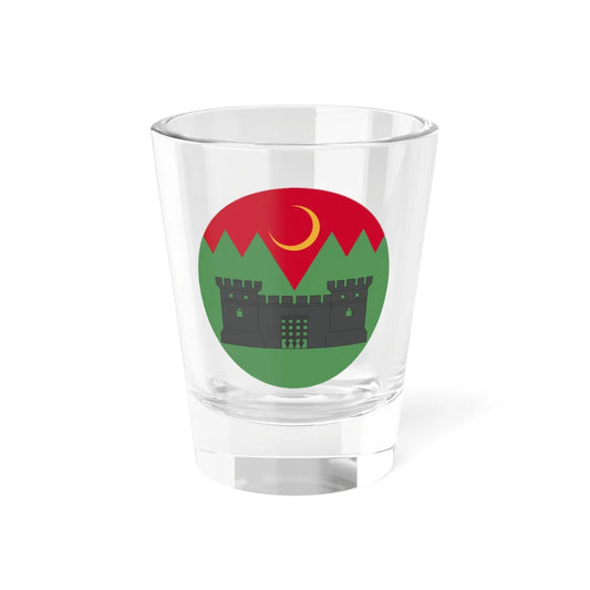 Badge of British North West Frontier (India) (Coat of Arms) Shot Glass 1.5oz 1.5oz - Go Mug Yourself