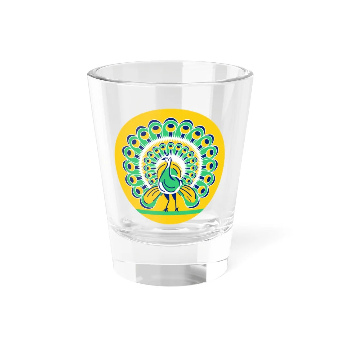 Badge of Burma 1939-1948 (Myanmar) (Coat of Arms) Shot Glass 1.5oz 1.5oz - Go Mug Yourself