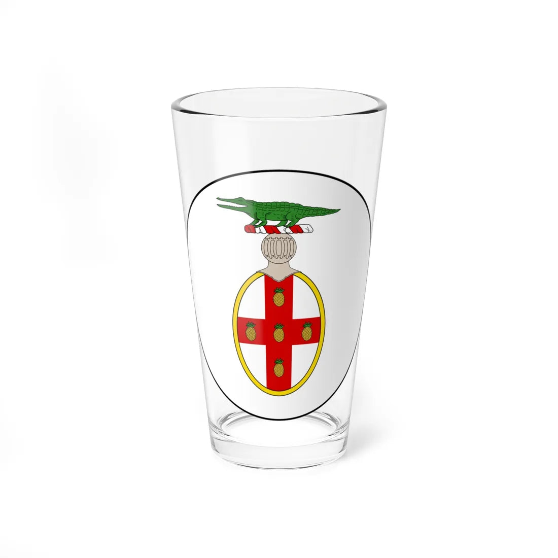 Badge of Jamaica 1875-1906 (Jamaica) (Coat of Arms) Pint Glass 16oz 16oz - Go Mug Yourself