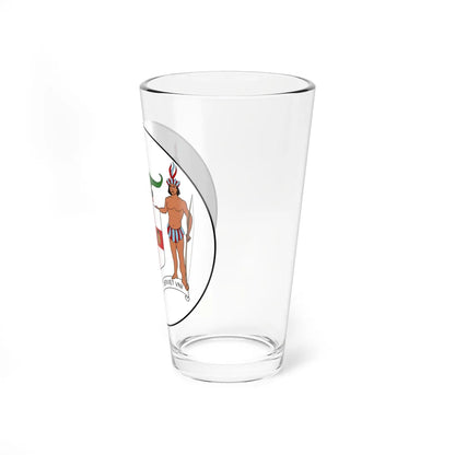 Badge of Jamaica 1906-1957 (Jamaica) (Coat of Arms) Pint Glass 16oz - Go Mug Yourself