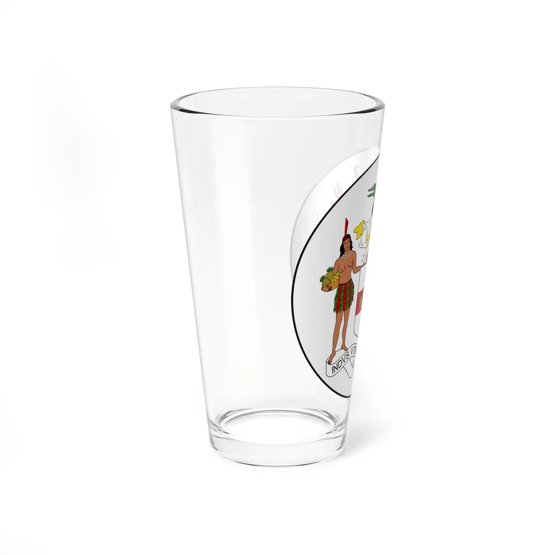 Badge of Jamaica 1957-1962 (Jamaica) (Coat of Arms) Pint Glass 16oz - Go Mug Yourself