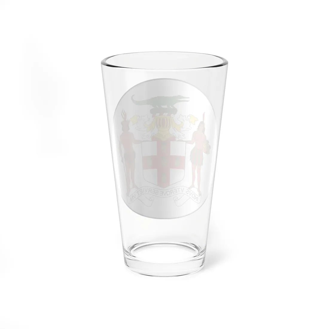 Badge of Jamaica 1957-1962 (Jamaica) (Coat of Arms) Pint Glass 16oz - Go Mug Yourself