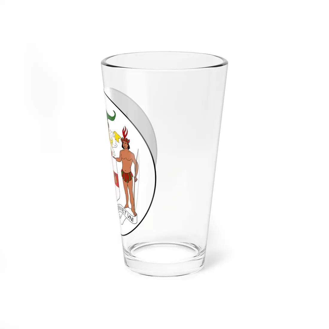 Badge of Jamaica 1957-1962 (Jamaica) (Coat of Arms) Pint Glass 16oz - Go Mug Yourself