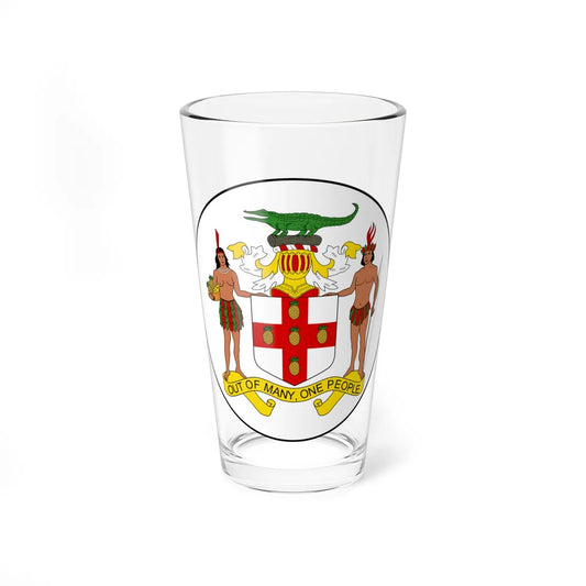 Badge of Jamaica 1962 (Jamaica) (Coat of Arms) Pint Glass 16oz 16oz - Go Mug Yourself