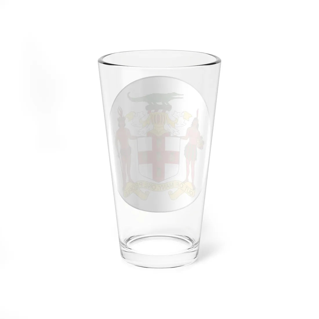 Badge of Jamaica 1962 (Jamaica) (Coat of Arms) Pint Glass 16oz - Go Mug Yourself