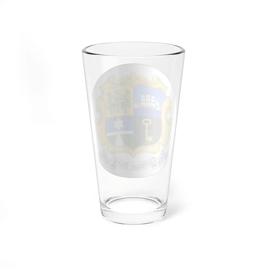 Badge of Mauritius 1869-1906 (Mauritius) (Coat of Arms) Pint Glass 16oz - Go Mug Yourself
