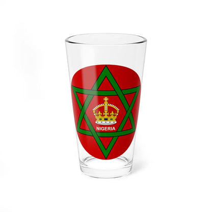 Badge of Nigeria 1914-1952 (Niger) (Coat of Arms) Pint Glass 16oz 16oz - Go Mug Yourself