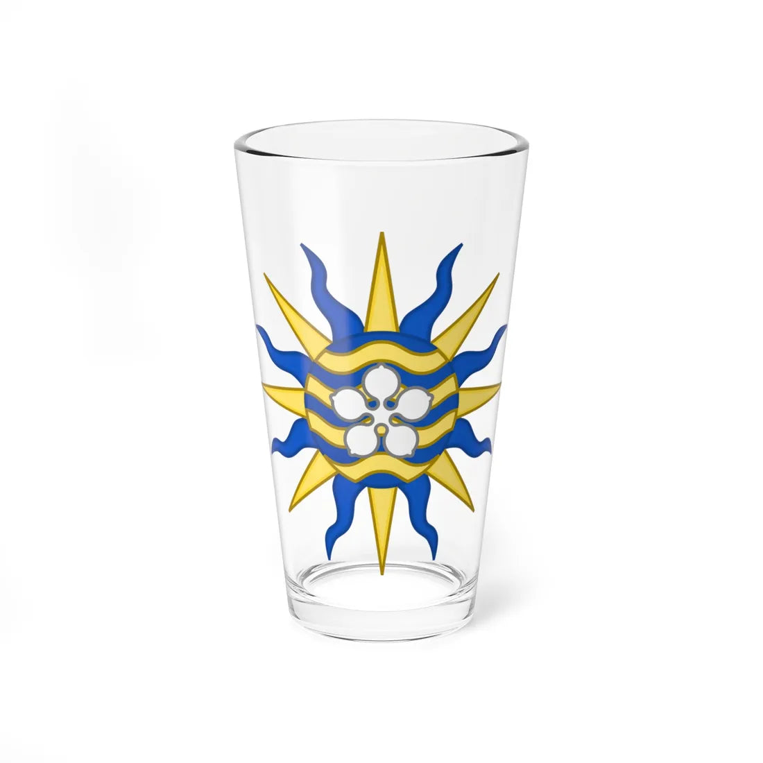 Badge of Office of Fraser Herald Canadian Heraldic Authority (Canada) (Coat of Arms) Pint Glass 16oz - Go Mug Yourself