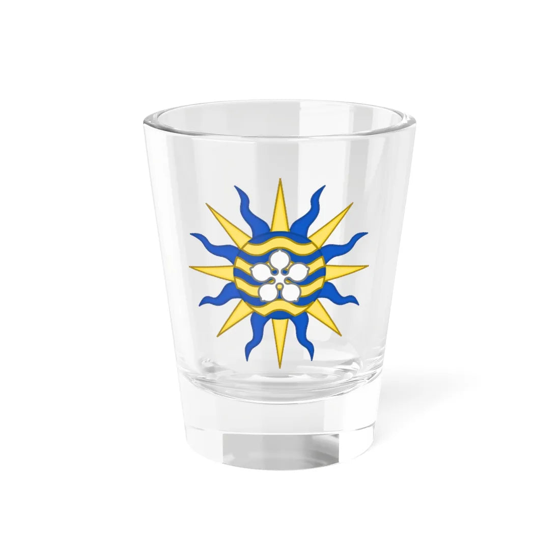 Badge of Office of Fraser Herald Canadian Heraldic Authority (Canada) (Coat of Arms) Shot Glass 1.5oz 1.5oz - Go Mug Yourself