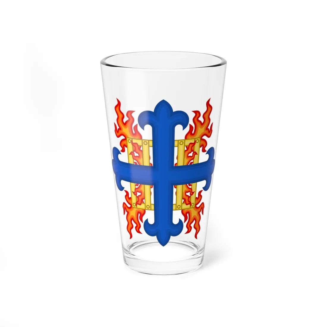 Badge of Office of Saint-Laurent Herald Canadian Heraldic Authority (Canada) (Coat of Arms) Pint Glass 16oz 16oz - Go Mug Yourself