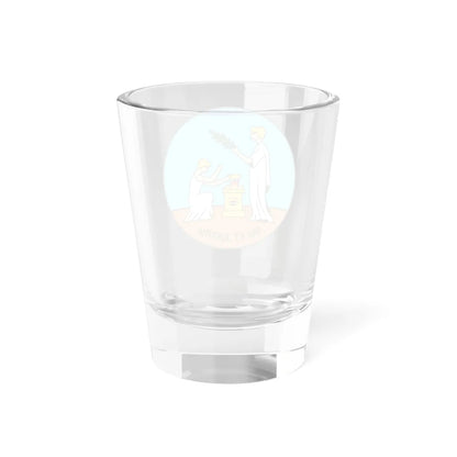 Badge of Saint Vincent and the Grenadines 1907-1979 (Saint Vincent and the Grenadines) (Coat of Arms) Shot Glass 1.5oz - Go Mug Yourself