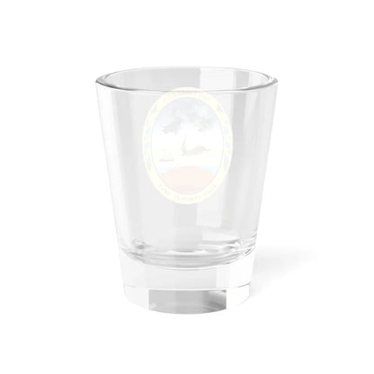 Badge of Seychelles 1961-1976 (Seychelles) (Coat of Arms) Shot Glass 1.5oz - Go Mug Yourself